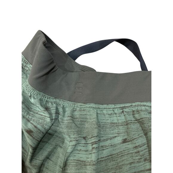 Lululemon Surge Short Medium Unlined Static Green Mens Run Gym Training Athletic - Picture 9 of 9
